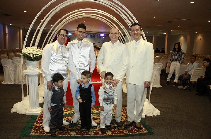 Casamento gay coletivo em Floripa organizado por Lu do Bem