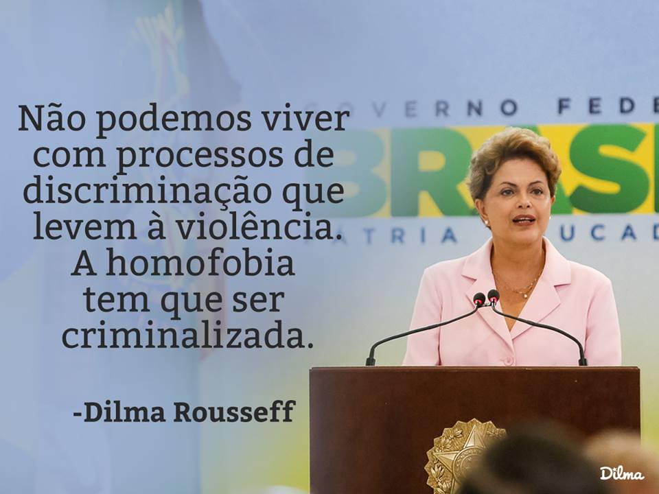 Dia Mundial Contra a Homofobia é lembrado por Dilma Rousseff no Facebook