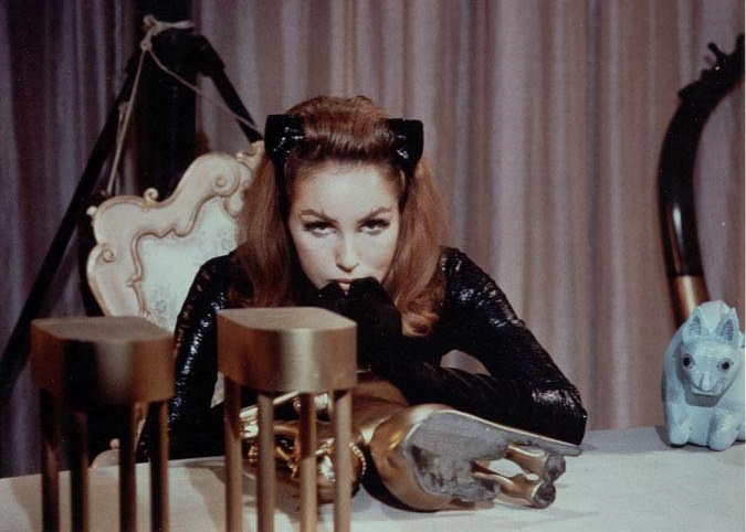 Julie Newmar foi a primeira a encarnar a personagem, em série de TV, em 1966